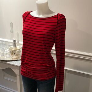 Divine QMack long sleeve stripped blouse sweater